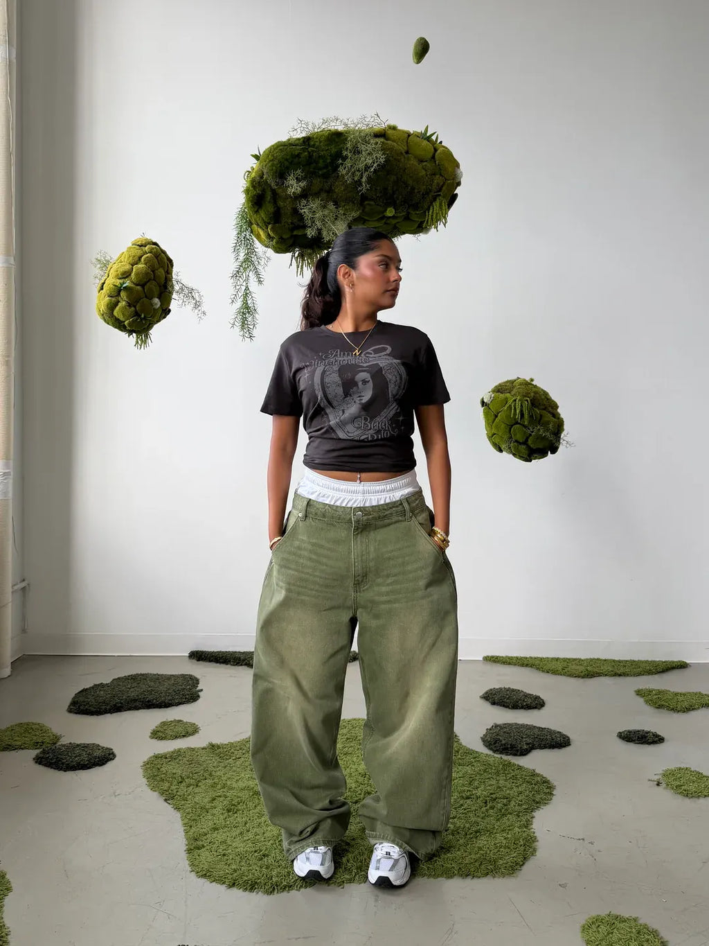 Forest Fade Oversized Jeans